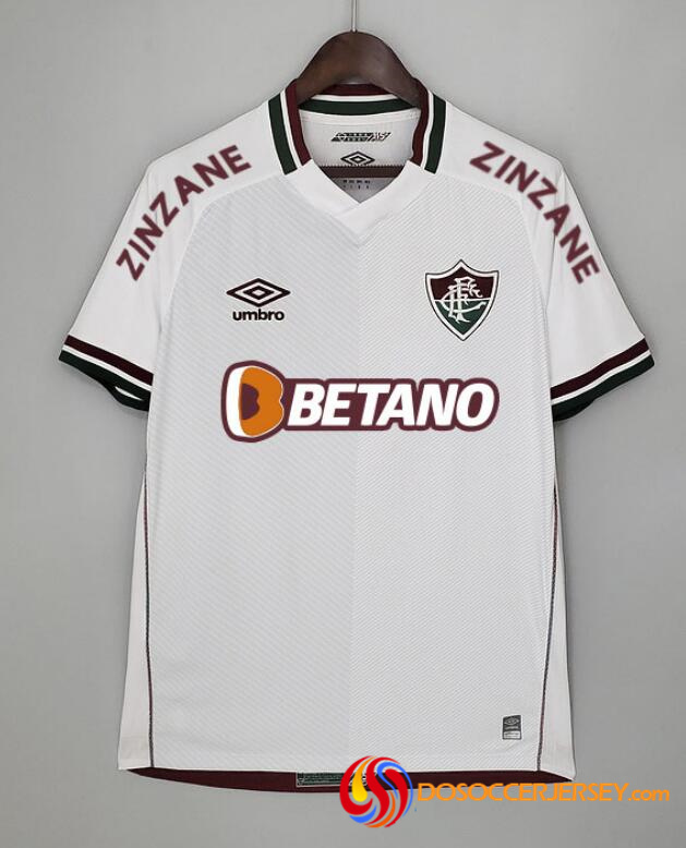 Fluminense 2021/22 Away Shirt Soccer Jersey With All Sponsor