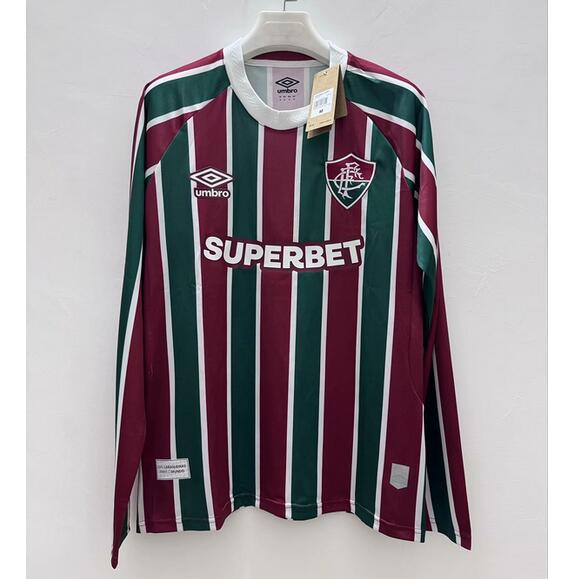 Fluminense 2025/26 Home Long Sleeved Shirt Soccer Jersey