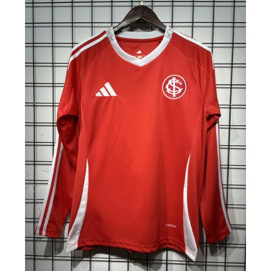 SC Internacional 2025/26 Home Long Sleeved Shirt Soccer Jersey