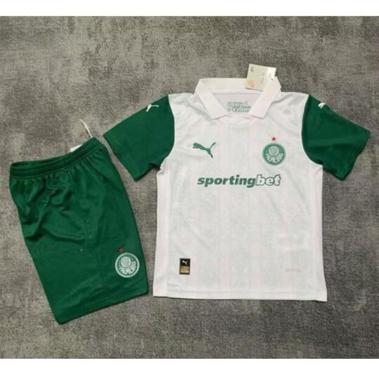 Palmeiras 2025/26 Away Kids Soccer Kits Children Shirt + Shorts