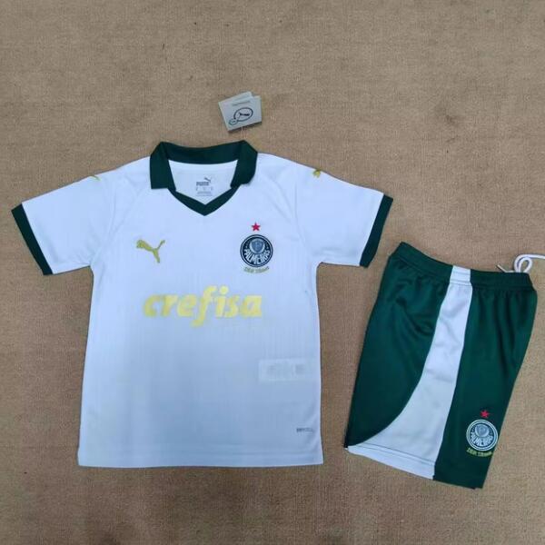 Palmeiras 2024/25 Away Kids Soccer Kits Children Shirt + Shorts