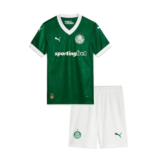 Palmeiras 2025/26 Home Kids Soccer Kits Children Shirt + Shorts
