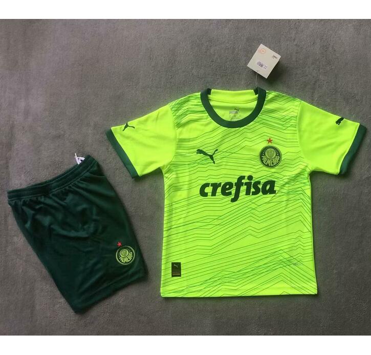 Palmeiras 2023/24 Third Kids Soccer Jersey Uniforms Children Shirt + Shorts