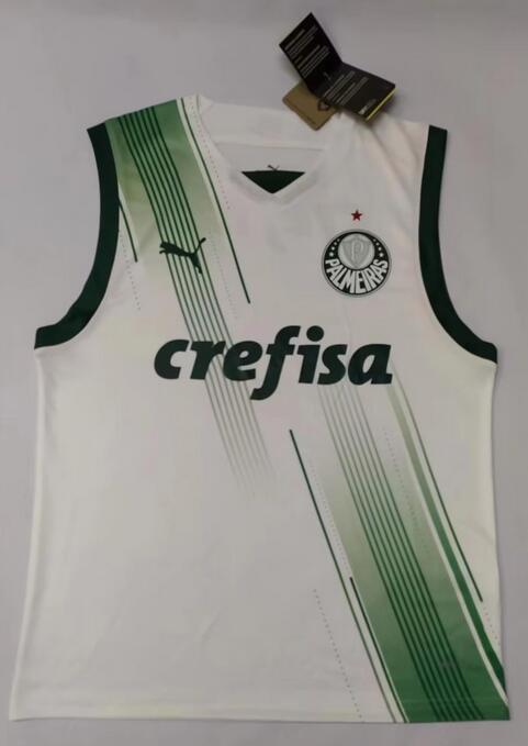 Palmeiras 2023/24 White Vest Shirt Soccer Jersey