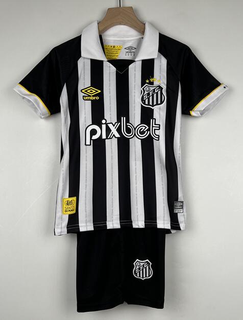 Santos FC 2023/24 Away Kids Soccer Kit Shirt and Shorts