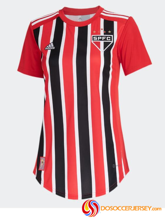 Sao Paulo FC 2022/23 Away Women Shirt Soccer Jersey