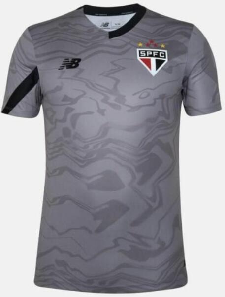 Sao Paulo FC 2024/25 Goalkeeper Grey Shirt Soccer Jersey