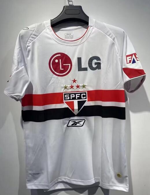 Sao Paulo FC 2007/08 Home Retro Shirt Soccer Jersey