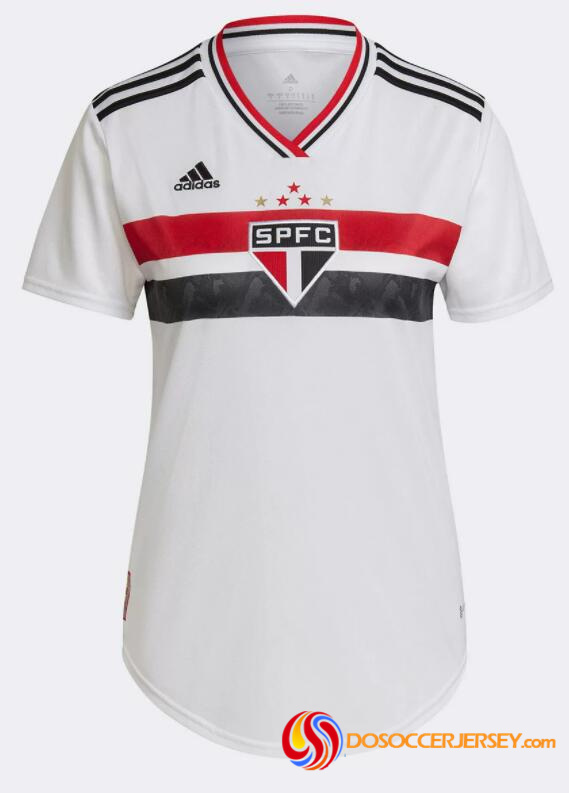 Sao Paulo FC 2022/23 Home Women Shirt Soccer Jersey