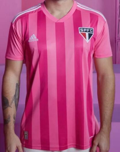 Sao Paulo FC 2022/23 Pink October Shirt Soccer Jersey