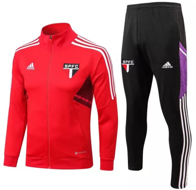 Sao Paulo 2022/23 Red Training Suit (Jacket+Trouser)