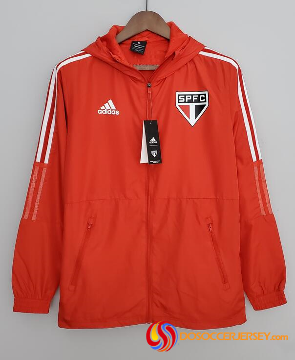 Sao Paulo 2022/23 Red Windbreaker Jacket