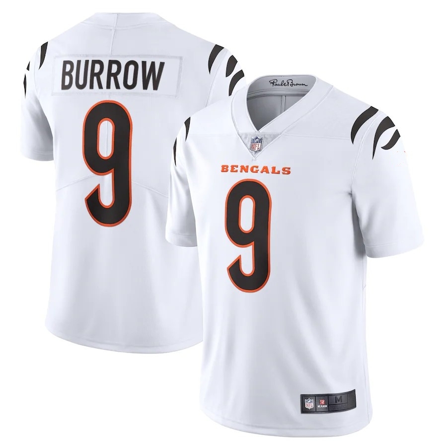 Cincinnati Tigers Cincinnati Bengals Rugby White Jersey No. 9 Joe Burrow Jersey Men
