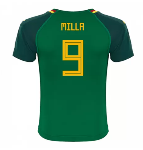 Cameroon 2018 World Cup Home Milla Shirt Soccer Jersey