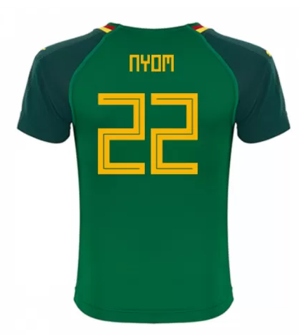 Cameroon 2018 World Cup Home Nyom Shirt Soccer Jersey