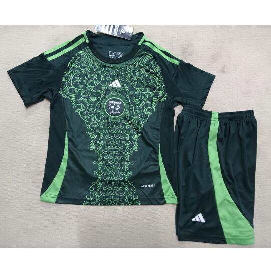 Algeria 2024/25 Away Kids Soccer Kit Children Shirt And Shorts