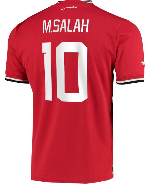 Egypt 2022 World Cup Home 10 M.Salah Shirt Soccer Jersey