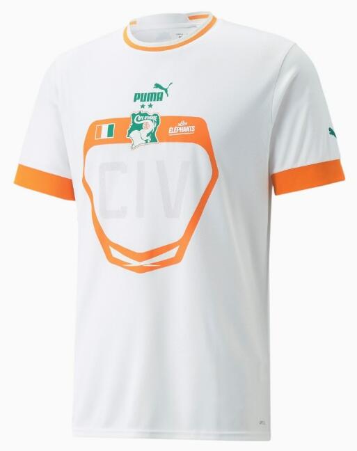 Ivory Coast 2022 World Cup Away Shirt Soccer Jersey
