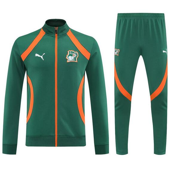 Ivory Coast 2025/26 Green Training Suit (Jacket+Trouser)