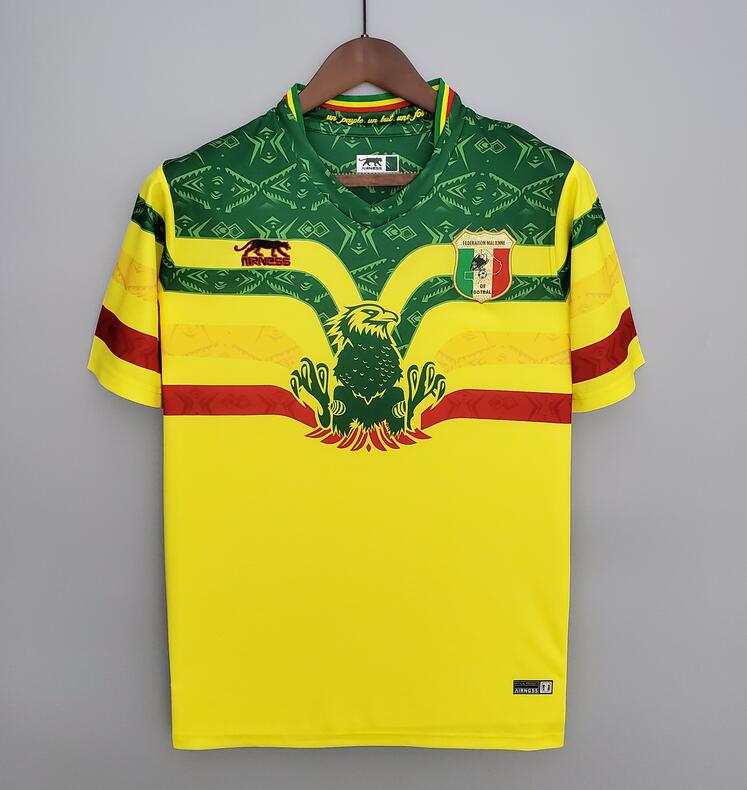Mali 2022 Special Yellow Green Shirt Soccer Jersey