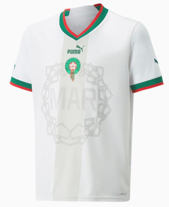 Morocco 2022 World Cup Away Shirt Soccer Jersey