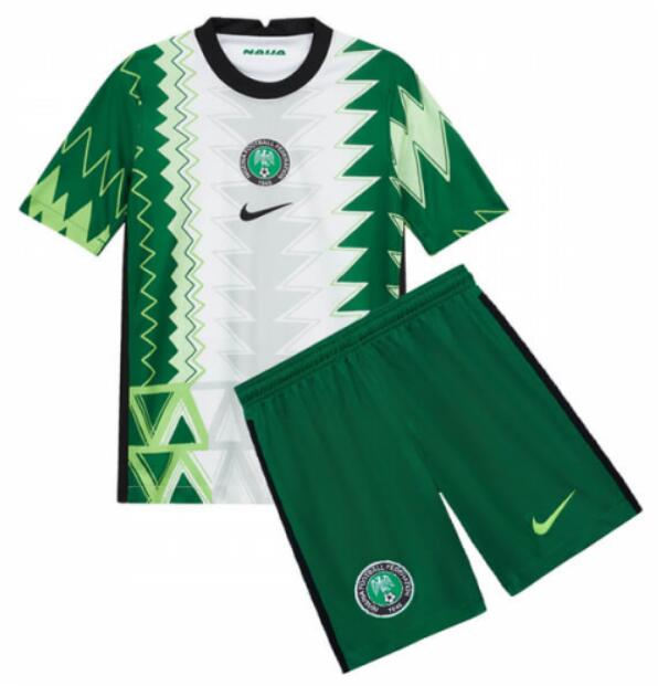 Nigeria 2020 Home Kids Soccer Kit Children Shirt And Shorts