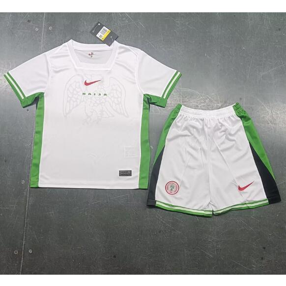 Nigeria 2024/25 Home Kids Soccer Kit Children Shirt And Shorts
