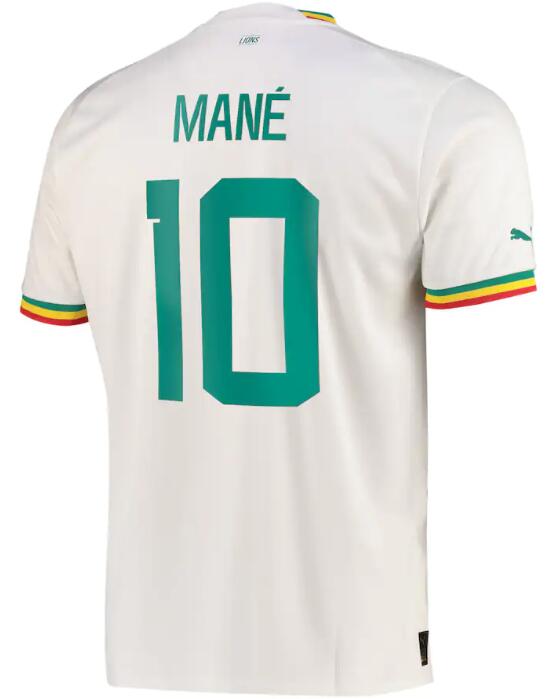 Senegal 2022 World Cup Home 10 Mané Shirt Soccer Jersey