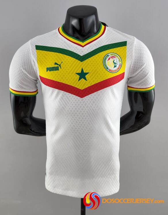 Senegal 2022 World Cup Home Shirt Match Version Soccer Jersey
