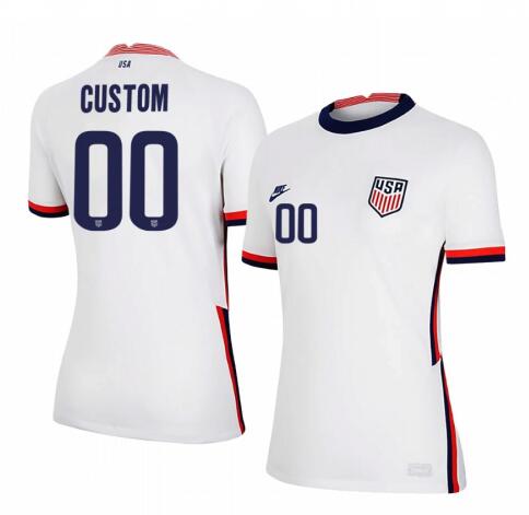 USA 2020 Home Women Custom Shirt Soccer Jersey