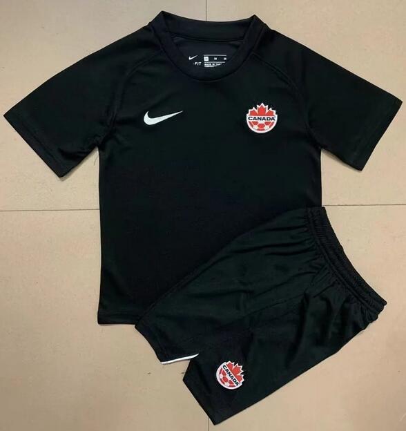 Canada 2022 World Cup Third Kids Soccer Jersey Kit Children Shirt + Shorts
