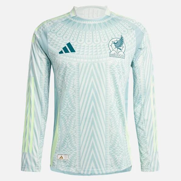 Mexico 2024/25 Away Match Version Long Sleeved Shirt Soccer Jersey
