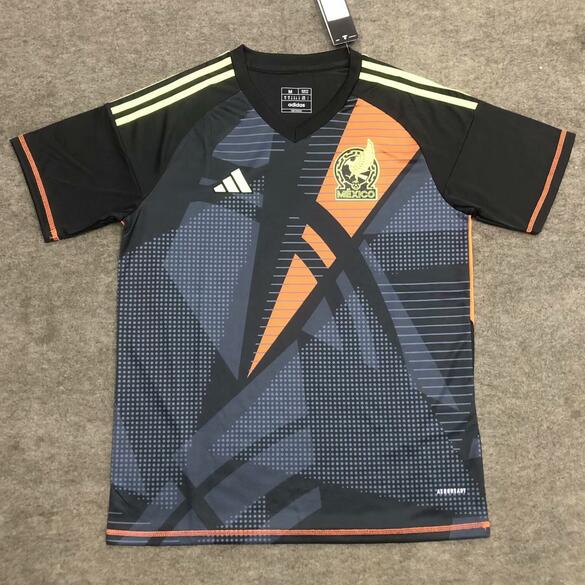 Mexico 2024/25 Goalkeeper Black Shirt Soccer Jersey