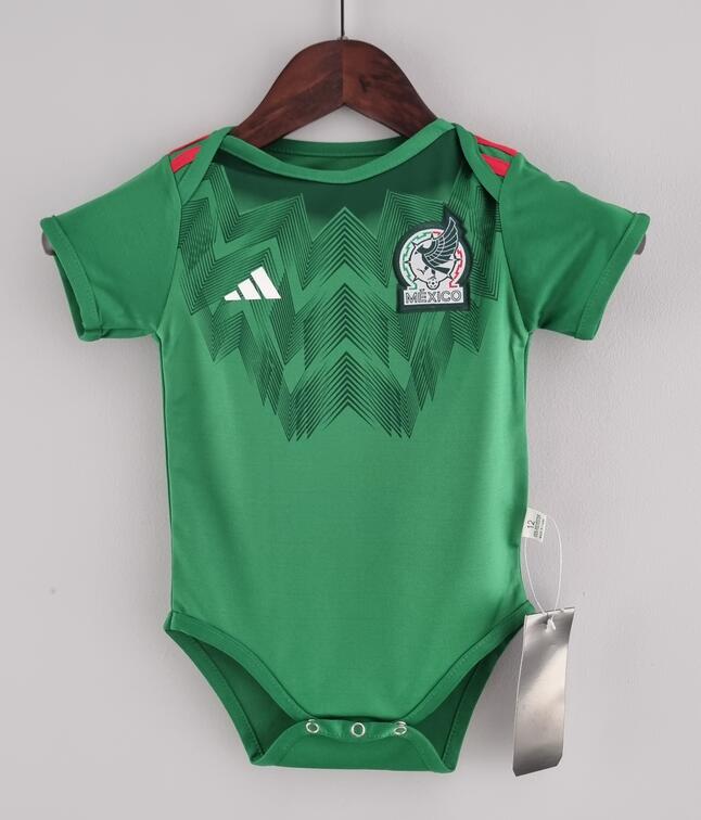 Mexico 2022/23 Home Infant Baby Shirt Soccer Jersey Kit