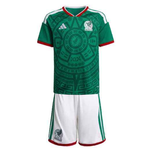 Mexico 2026 Home Kids Soccer Kit Children Shirt + Shorts