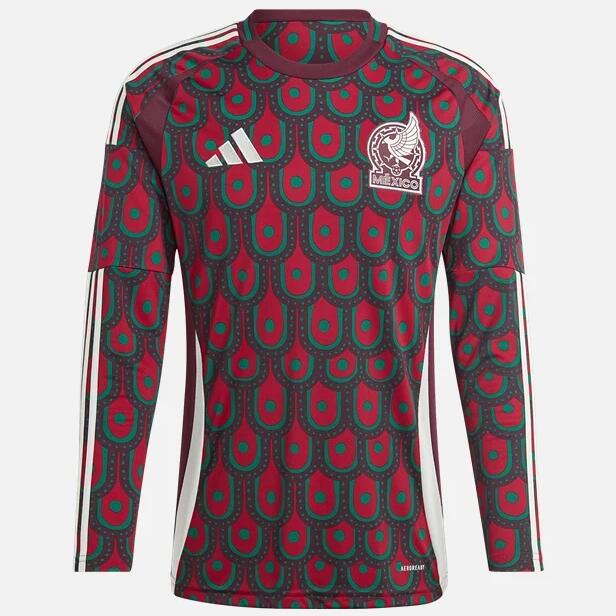 Mexico 2024/25 Home Long Sleeved Shirt Soccer Jersey