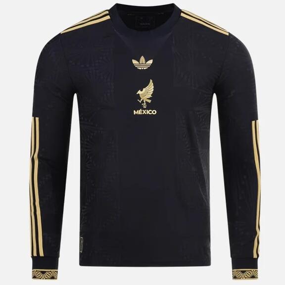 Mexico 2025/26 Special Black Long Sleeved Shirt Soccer Jersey