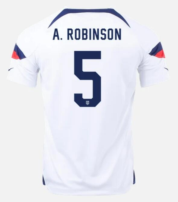 USA 2022 World Cup Home 5 ANTONEE ROBINSON Shirt Soccer Jersey