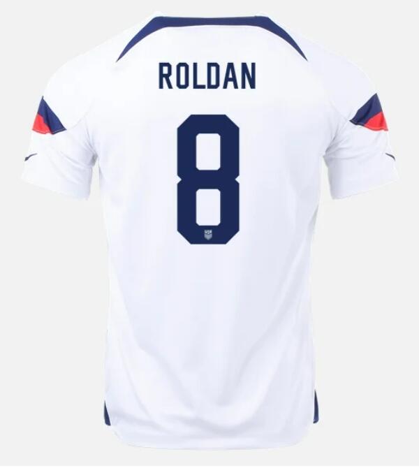 USA 2022 World Cup Home 8 CHRISTIAN ROLDAN Shirt Soccer Jersey