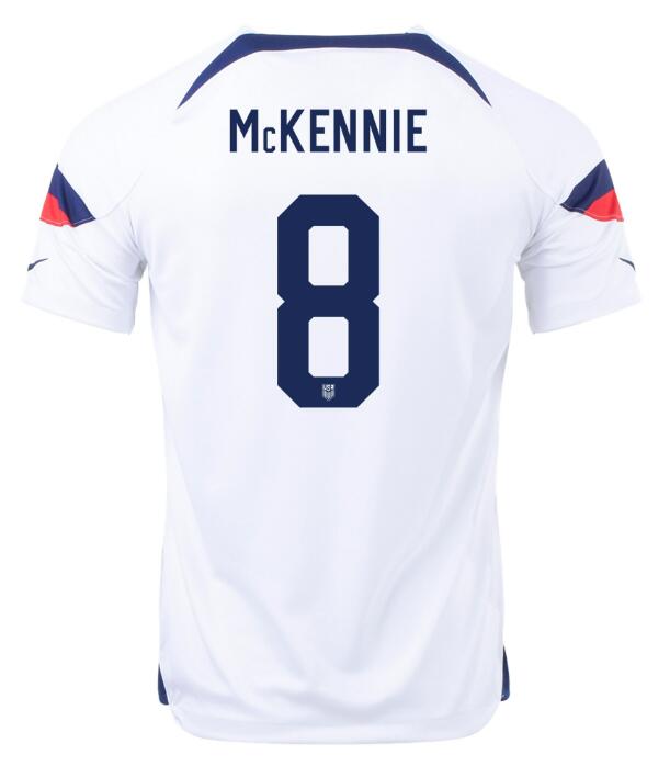 USA 2022 World Cup Home 8 WESTON MCKENNIE Shirt Soccer Jersey
