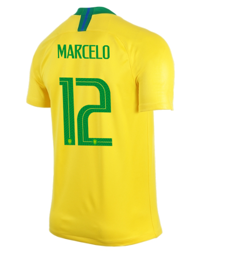 Brazil 2018 World Cup Home Marcelo Shirt Soccer Jersey