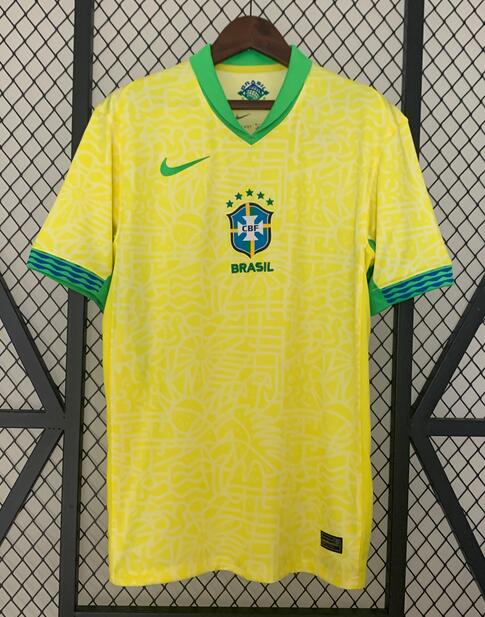 Brazil 2024/25 Home Shirt Soccer Jersey