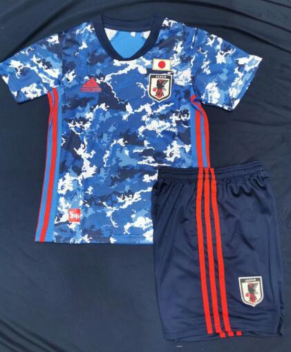 Japan 2020 Home Kids Soccer Kit Children Shirt And Shorts