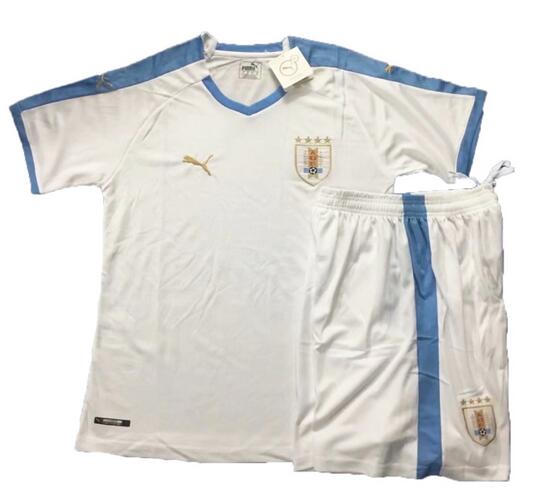 Uruguay 2019 Copa America Away Soccer Jersey Kits (Shirt + Shorts)