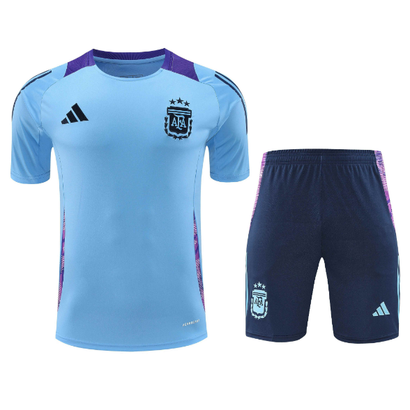 Argentina 2024/25 Blue Training Uniforms (Shirt+Shorts)