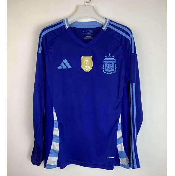 Argentina 2024/25 Away Long Sleeved Shirt Soccer Jersey