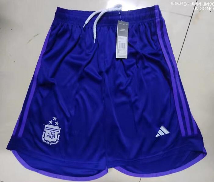 Argentina 2022 World Cup Away 3 Stars Soccer Shorts