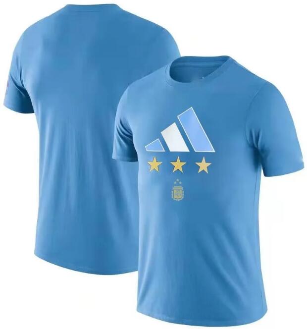 Argentina 2022 World Cup Blue 3 Stars T-Shirt