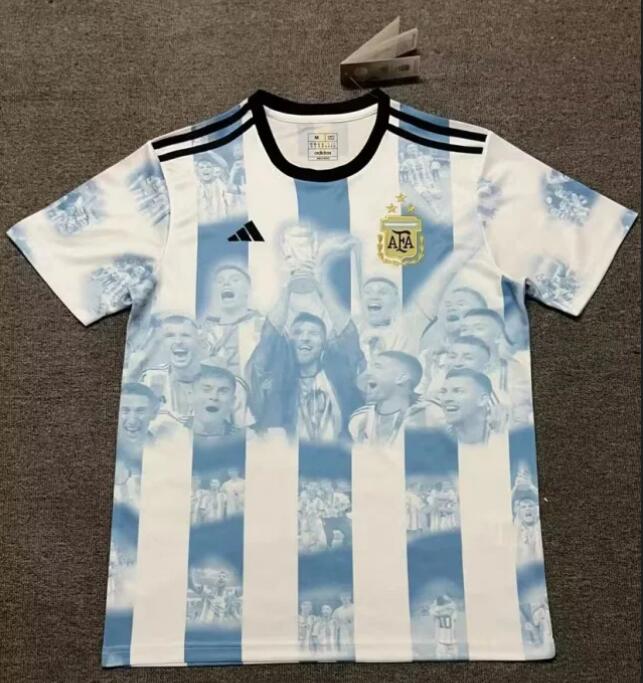 Argentina 2022 World Cup Champion Commemorative Shirt Soccer Jersey