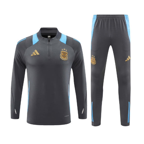 Argentina 2024/25 Grey Training Suits (Sweatshirt+Trouser)